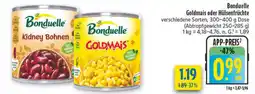 diska Bonduelle Goldmais oder Hülsenfrüchte Angebot
