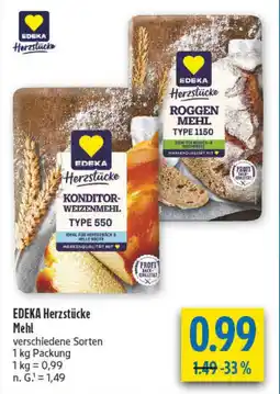 diska EDEKA Herzstücke Mehl Angebot