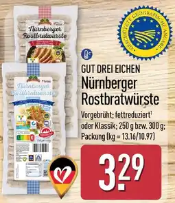 Aldi Nord GUT DREI EICHEN Nürnberger Rostbratwürste Angebot