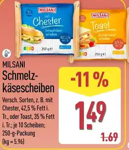 Aldi Nord MILSANI Schmelzkäsescheiben Angebot