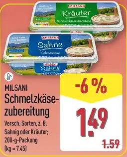 Aldi Nord MILSANI Schmelzkäsezubereitung Angebot