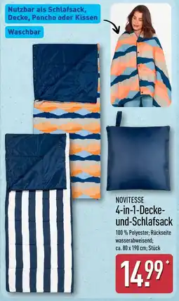 Aldi Nord NOVITESSE 4-in-1-Decke- und Schlafsack Angebot