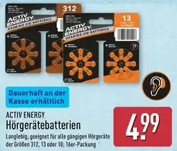 Aldi Nord ACTIV ENERGY Hörgerätebatterien Angebot