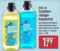 Aldi Nord Ride +go. scheiben reiniger konzentrat Angebot