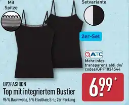 Aldi Nord UP2FASHION Top mit integriertem Bustier Angebot
