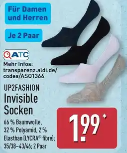 Aldi Nord UP2FASHION Invisible Socken Angebot