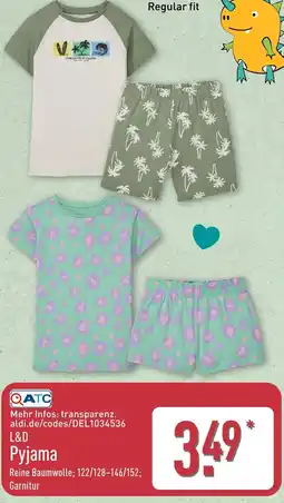 Aldi Nord L&D Pyjama Angebot