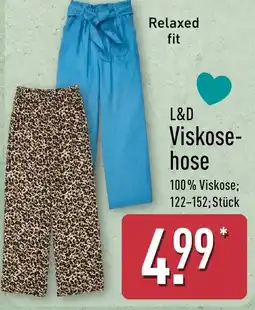 Aldi Nord L&D Viskosehose Angebot