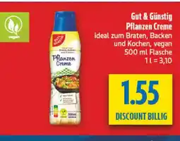 diska Gut & Günstig Pflanzen Creme Angebot