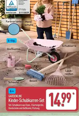Aldi Nord GARDENLINE Kinder-Schubkarren-Set Angebot