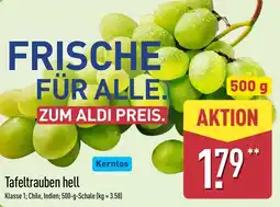 Aldi Nord Tafeltrauben hell Angebot