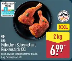 Aldi Nord BBQ Hähnchen-Schenkel mit Rückenstück XXL Angebot