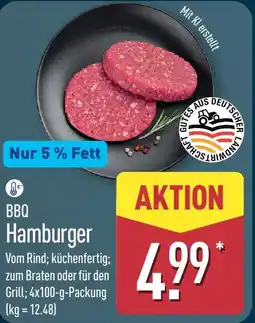 Aldi Nord BBQ Hamburger Angebot