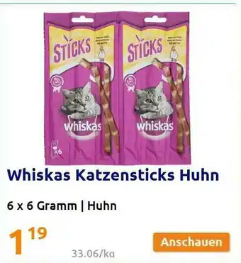 Action Whiskas Katzensticks Huhn Angebot