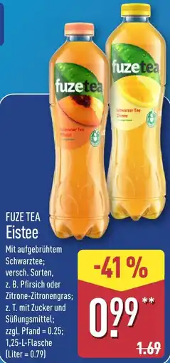 Aldi Nord FUZE TEA Eistee Angebot