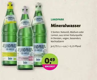 Biomarkt Mineralwasser Angebot
