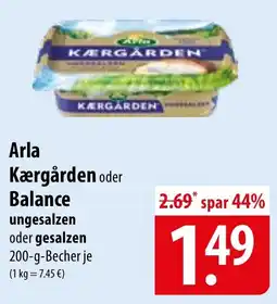 Famila Nord Ost Arla Kærgården oder Balance Angebot