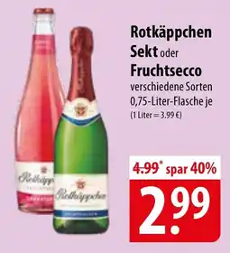 Famila Nord Ost Rotkäppchen Sekt oder Fruchtsecco Angebot