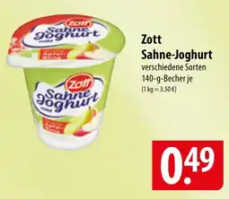 Famila Nord Ost Zott Sahne-Joghurt Angebot