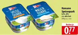 Famila Nord Ost Hansano Speisequark Angebot