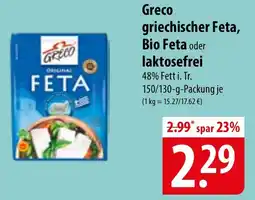 Famila Nord Ost Greco griechischer Feta, Bio Feta oder laktosefrei Angebot