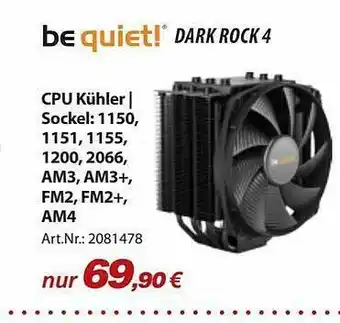 ACom PC Be Quiet! Dark Rock 4 Angebot