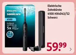 Rossmann Elektrische Zahnbürste 4100 HX4043/52 Schwarz Angebot