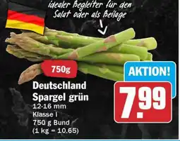 HIT Deutschland Spargel grün Angebot