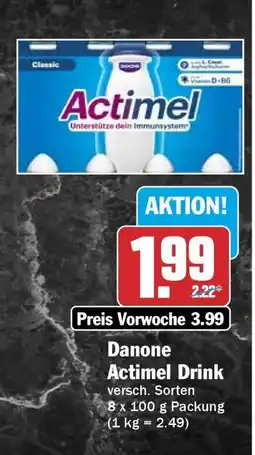 HIT Danone Actimel Drink Angebot