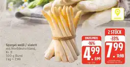 Edeka Spargel weiß/violett Angebot