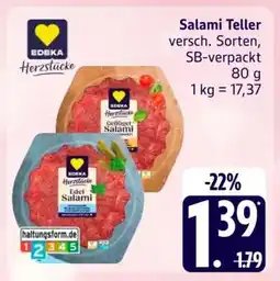 Edeka Salami-Teller Angebot