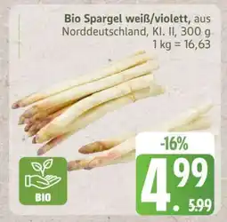 Edeka Bio Spargel weiß/violett Angebot