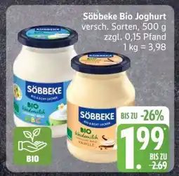 Edeka Söbbeke Bio Joghurt Angebot