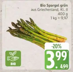 Edeka Bio Spargel grün Angebot