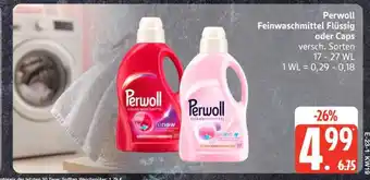 Edeka Perwoll Feinwaschmittel Flüssig oder Caps Angebot