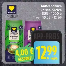 Edeka Kaffeebohnen Angebot
