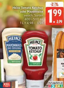 Edeka Heinz Tomato Ketchup oder Mayonnaise Angebot