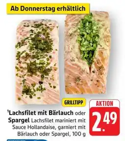 Edeka Lachsfilet mit Bärlauch oder Spargel Angebot