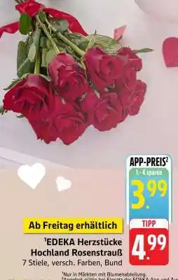 Edeka EDEKA Herzstücke Hochland Rosenstrauß Angebot