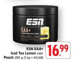 Edeka ESN EAA+ Iced Tea Lemon oder Peach Angebot