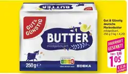 Edeka Gut & Günstig Deutsche Markenbutter Angebot