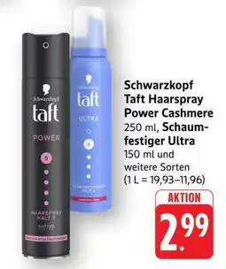 Edeka Schwarzkopf Taft Haarspray Power Cashmere Angebot