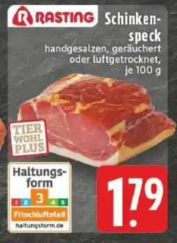 Edeka Rasting Schinkenspeck Angebot