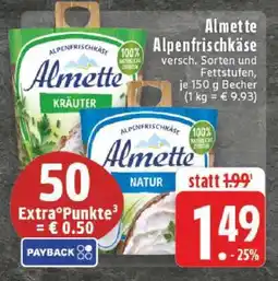 Edeka Almette Alpenfrischkäse Angebot