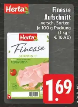 Edeka HERTA Finesse Aufschnitt Angebot