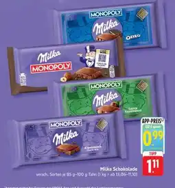 Edeka MILKA Schokolade Angebot