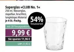 Edeka Superglas CLUB No. 1 Angebot