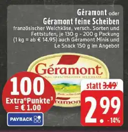 Edeka Géramont oder Géramont feine Scheiben Angebot