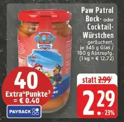 Edeka Paw Patrol Bock- oder Cocktail-Würstchen Angebot