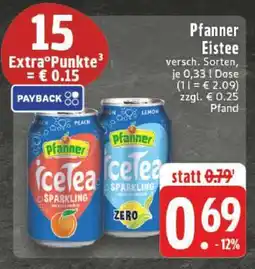Edeka Pfanner Eistee Angebot